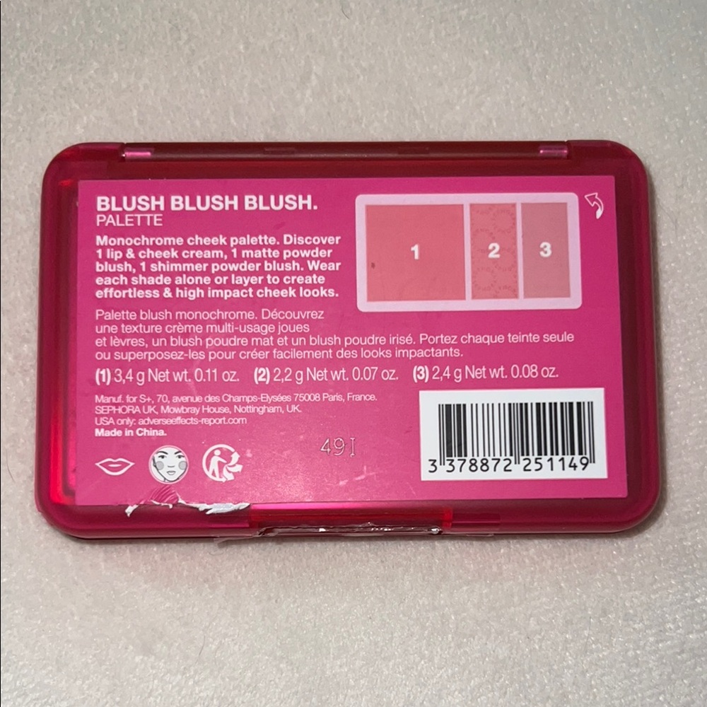 Sephora Blush Blusj Blush Palette